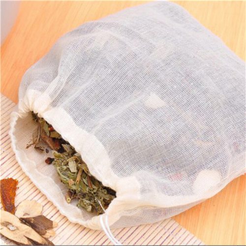 Herbal Wellness Tea - コットンティーバッグ,1または10個,モスリン,お茶,ハーブ,スパイス,8x10cm,ポーチ,家庭用および庭用