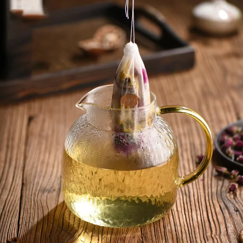 使い捨て不織布ティーバッグ,スパイス用ティーフィルター,巾着 - Herbal Wellness Tea のレビューと価格