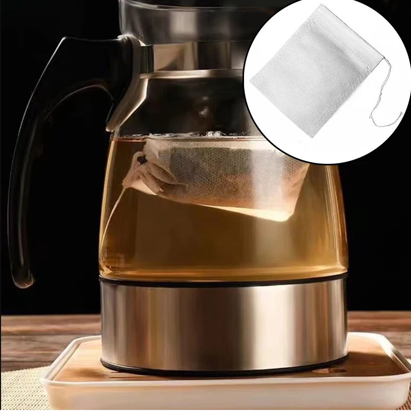 使い捨て不織布ティーバッグ,スパイス用ティーフィルター,巾着 - Herbal Wellness Tea のレビューと価格