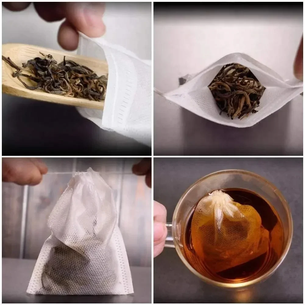 1000-100 個使い捨てティーバッグフィルターバッグ巾着 - Herbal Wellness Tea のレビューと価格