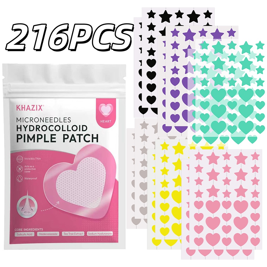 216枚入り 6色星型ニキビパッチ - 高品質サリチル酸ティ - Herbal Wellness Tea のレビューと価格