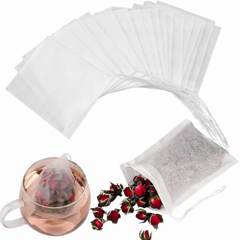 100 個使い捨てティーバッグ不織布ティーフィルターバッグス - Herbal Wellness Tea のレビューと価格