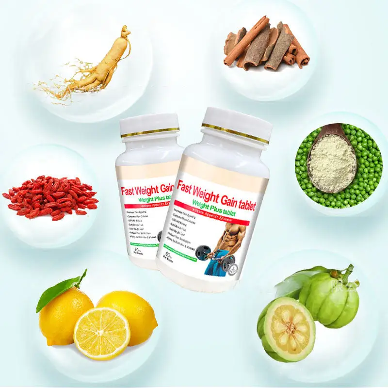 2 ボトル高速体重増加タブレット急速な筋肉増加急速な体重増加 - Herbal Weight Gain のレビューと価格